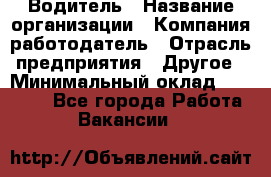 Водитель › Название организации ­ Компания-работодатель › Отрасль предприятия ­ Другое › Минимальный оклад ­ 20 000 - Все города Работа » Вакансии   